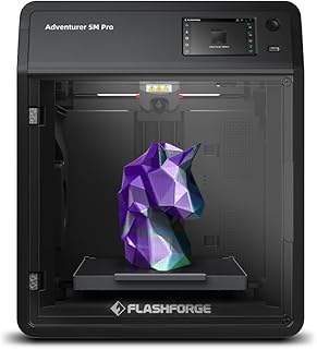 FLASHFORGE Adventurer 5M Pro 3D Printer 600mm/s High-Speed, 1 Click Fully Auto Leveling with 0.4&0.6mm Quick Detachable Nozzle Bundle, Auxiliary Chamber Cooling, Silent Printing and Remote Control
