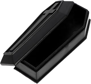 DECHOUS Home Decor Mini Halloween Coffin Funeral: Favor Boxes Fillable Coffin Funeral Prop Halloween Tricky Props Spooky Party Supplies for Haunted House Party Goth Decor Halloween Decorations