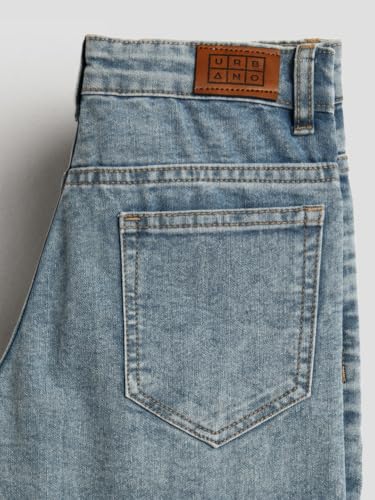 Image of Urbano Juniors Boy's Straight Fit Washed Denim Jeans Stretchable