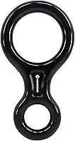 NewDoar Equipamento de escalada Downhill Placa de equipamento 40kN Rescue Figura 8 descendente com grande orelha dobrada para escalada e dispositivo de rapel