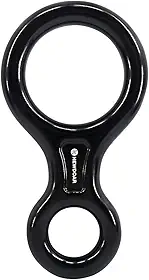 NewDoar Equipamento de escalada Downhill Placa de equipamento 40kN Rescue Figura 8 descendente com grande orelha dobrada para escalada e dispositivo de rapel