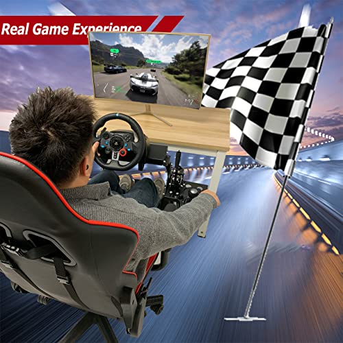 Minneer G25/G27/G29/G920 Racing Steering Wheel Stand, Applicable To T248Ps/T248Xbox Simulator Cockpit Adjustable Height Foldable Wheel Pedals Not Included #TOP6