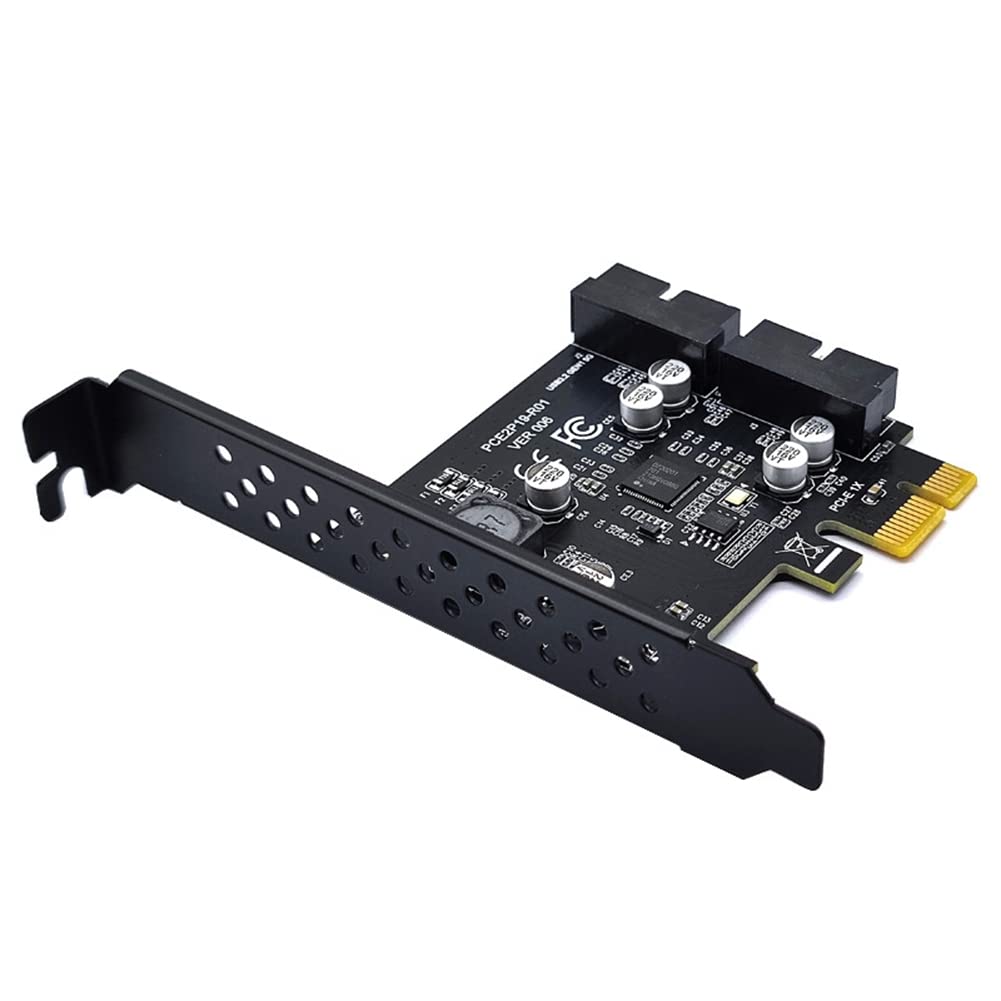 Buerjia USB3.2 Pci-E 拡張カード アダプター 2 ポート 19Pin アダプター カード ルネサス D720201 5Gbps USB3 から Pci Express アダプター カード