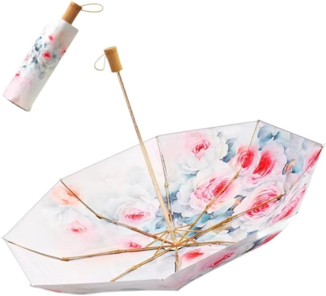 Portable Umbrella for Travel Sun Protection Umbrella Sun Umbrella Folding Umbrellas Sun Umbrella Dual-Use Umbrella Umbrella Outdoor(C)