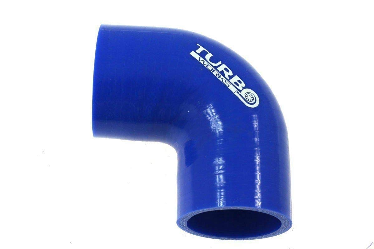 Codo de silicona reductor de 90 grados, color azul, 89-102 mm, E-2180, manguera de silicona para radiador de desarrollo