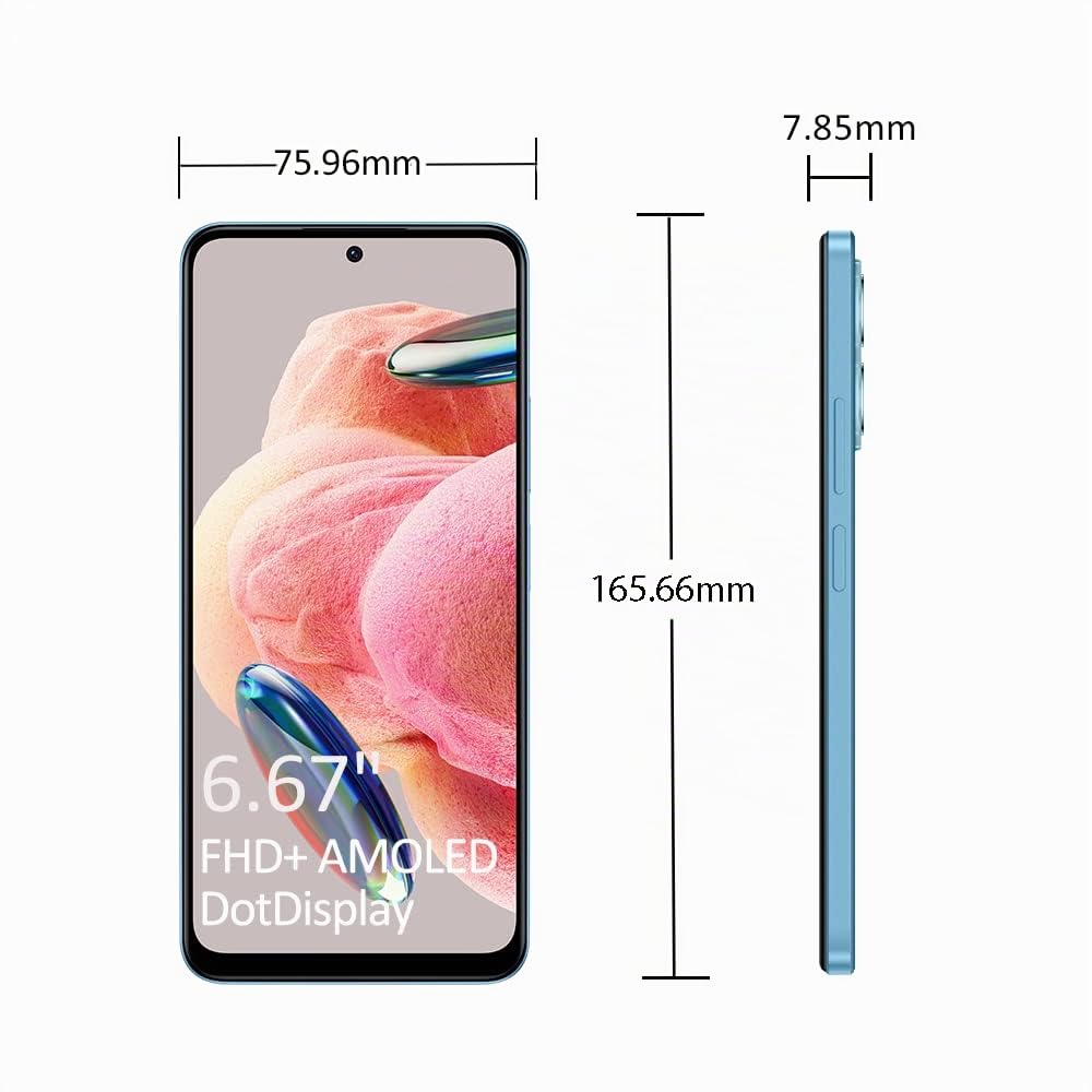 Xiaomi - Redmi Note 12, Smartphone 4GB/128GB, Display 6.67", 5000 mAh, 33W, Ricarica veloce, Snapdragon 685 (Ice Blue)