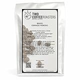 Twocoffee Café en Grano de Especialidad 1kg | Origen Brasil | 100% Arábica | Specialty Coffee 84 puntos SCA | Tueste Natural y Artesano | Cerrado Mineiro