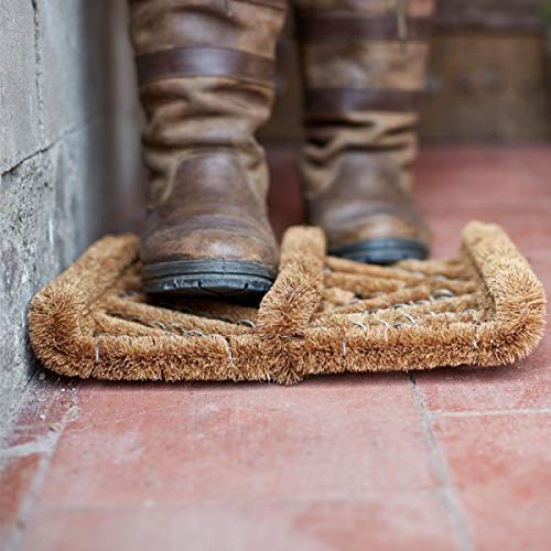 Garden Mile Zerbino In Fibra Di Coco Naturale 'Autumn Leaves' – Antiscivolo Con Retro In Gomma, 45x75 Cm
