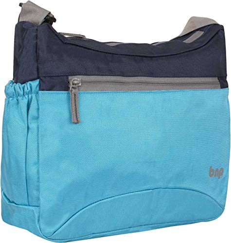 Bags N Packs Students Sling-Cross Body Bag for Boys & Girls | Sky Blue with Navy Clr.(BNP 0199)