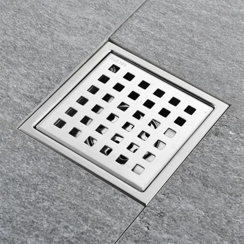 Drain de sol de douche en acier inoxydable SUS 304 brossé pour une salle de bain moderne - 6