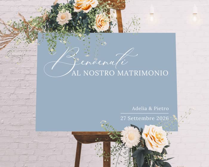 Cartello di benvenuto IN VARI MATERIALI (PLEXIGLASS) CON STAMPA U.V. AD ALTISSIMA QUALITÁ - Love Song - colori PERSONALIZZABILE TABLEAU DE MARIAGE (PLEXIGLASS 40X60 CM)