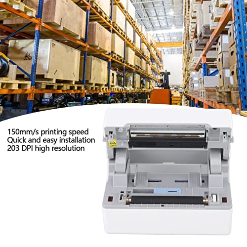 Thermische Labelprinter, 150 Mm/s Bluetooth Thermische Verzendlabelprinter, 203 DPI USB Thermische Printer voor Kleine Bedrijven Thuis, Compatibel met XP Win7 Win8 Win10 OS X(wit) - Image 3