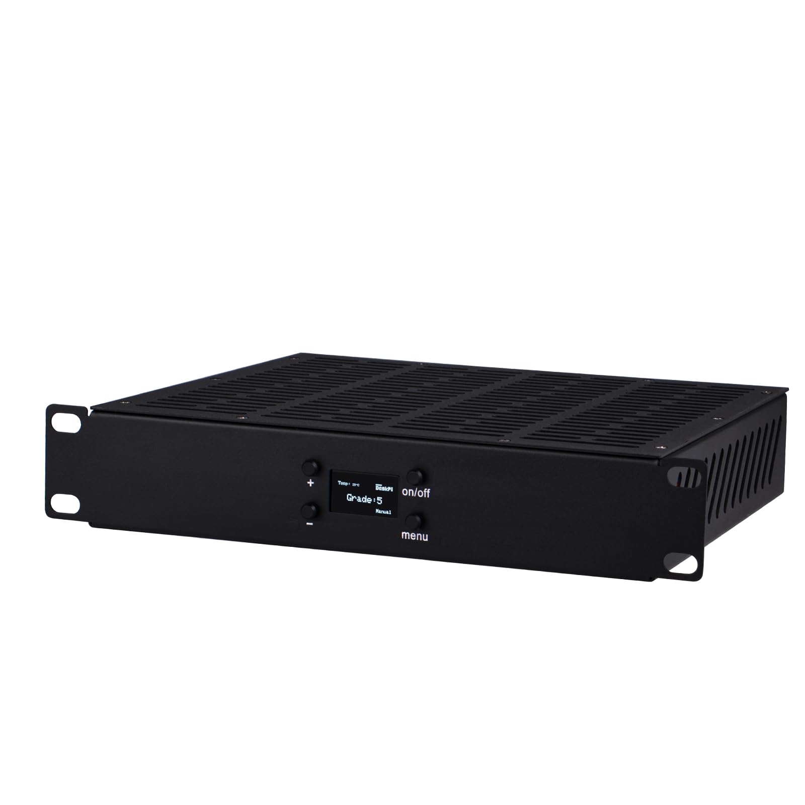 GeeekPi Panel de refrigeración de ventilador cuádruple de 10 pulgadas 1U para montaje en rack