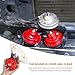 NYTKL 2 PCS Super Loud Train Horns, 12V Waterproof Snail Raging Sound Electric Horn, Air Electric Snail Double Horn Replacement for Cars Motorcycles Trucks, Car Accessories (Red)
