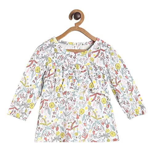 Image of miniklub Baby Round Neck Long Sleeve Knitted Cotton Clothing Set, Pack of 2 (Yellow Color)