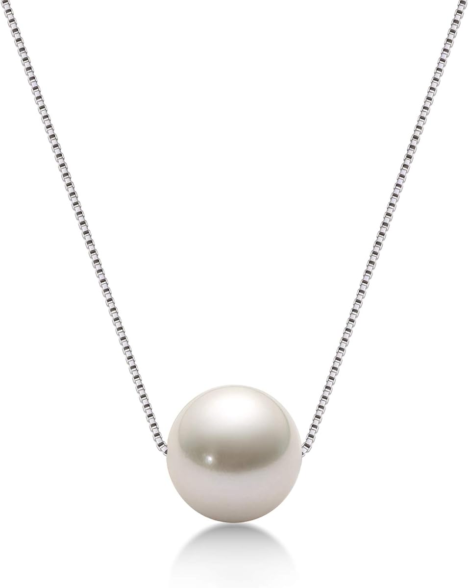 Sterling Silver Freshwater Pearl Pendant Necklace for Women