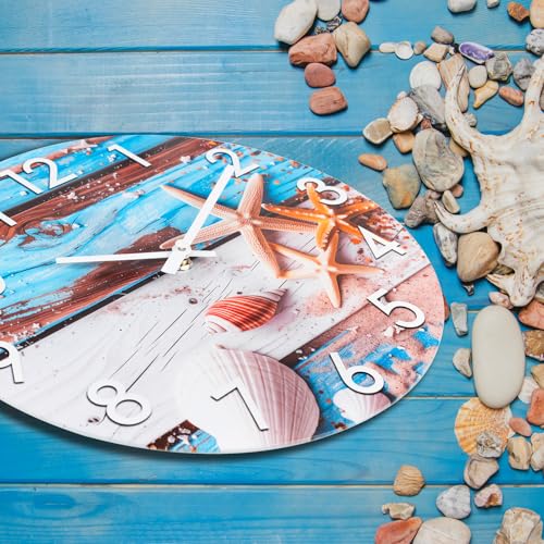 Alarllok Beach Wall Clock 12 Inch Silent Non-Ticking Battery Operated thumb #6