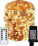 Dreamworth Dimable Led String Lights Plug in Fairy Lights, 333Ft/100M 1000 LEDs Copper Wire String L