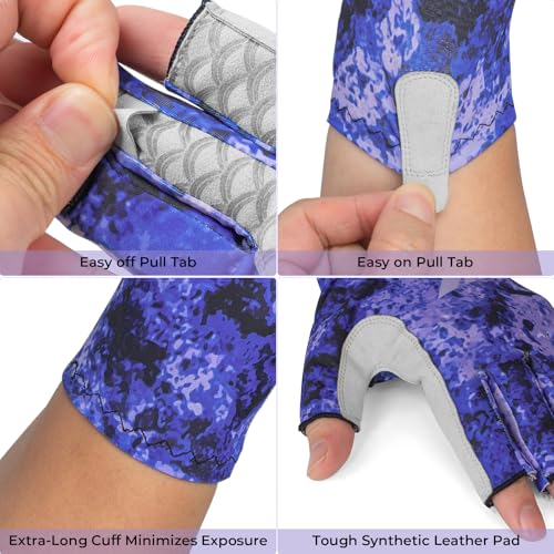 image for KastKing La Sal Fishing Gloves UPF50+ Sun Gloves UV Protection Fingerl