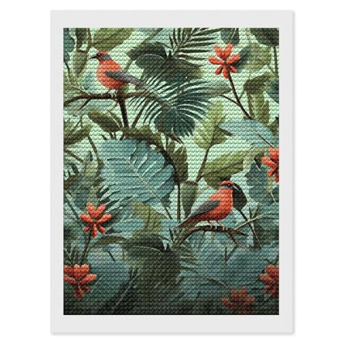 Peinture diamant 5D adultes plantes tropicales pour décoration intérieure