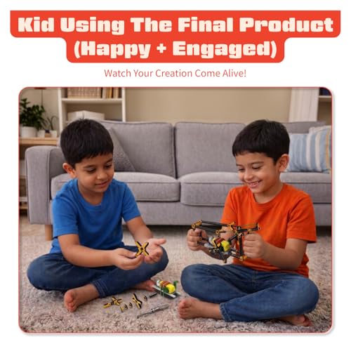 Image of PW 20 in 1 STEM Robots Kit for Kids Age 8-14, DIY Robotics Kit for Students | 200+ Components, Electronics, Engineering Projects, Science Experiment Kit