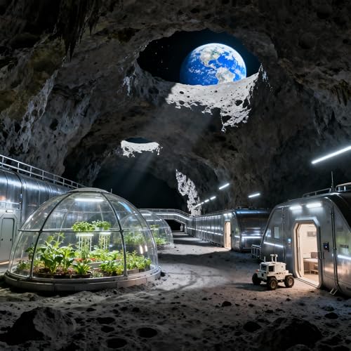 NASA Human base and colonies on moon caves in hindi | EP#38 | Hindi Science Space Podcast