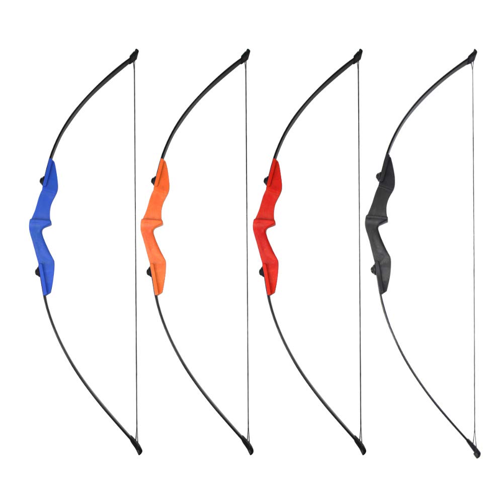 Arco Ricurvo e frecce Set 30lbs 35lbs 40lbs Arco Dritto con frecce in Fibra di Vetro Arco da Caccia con L'Arco a Arco Lungo per destrimani e Mancini