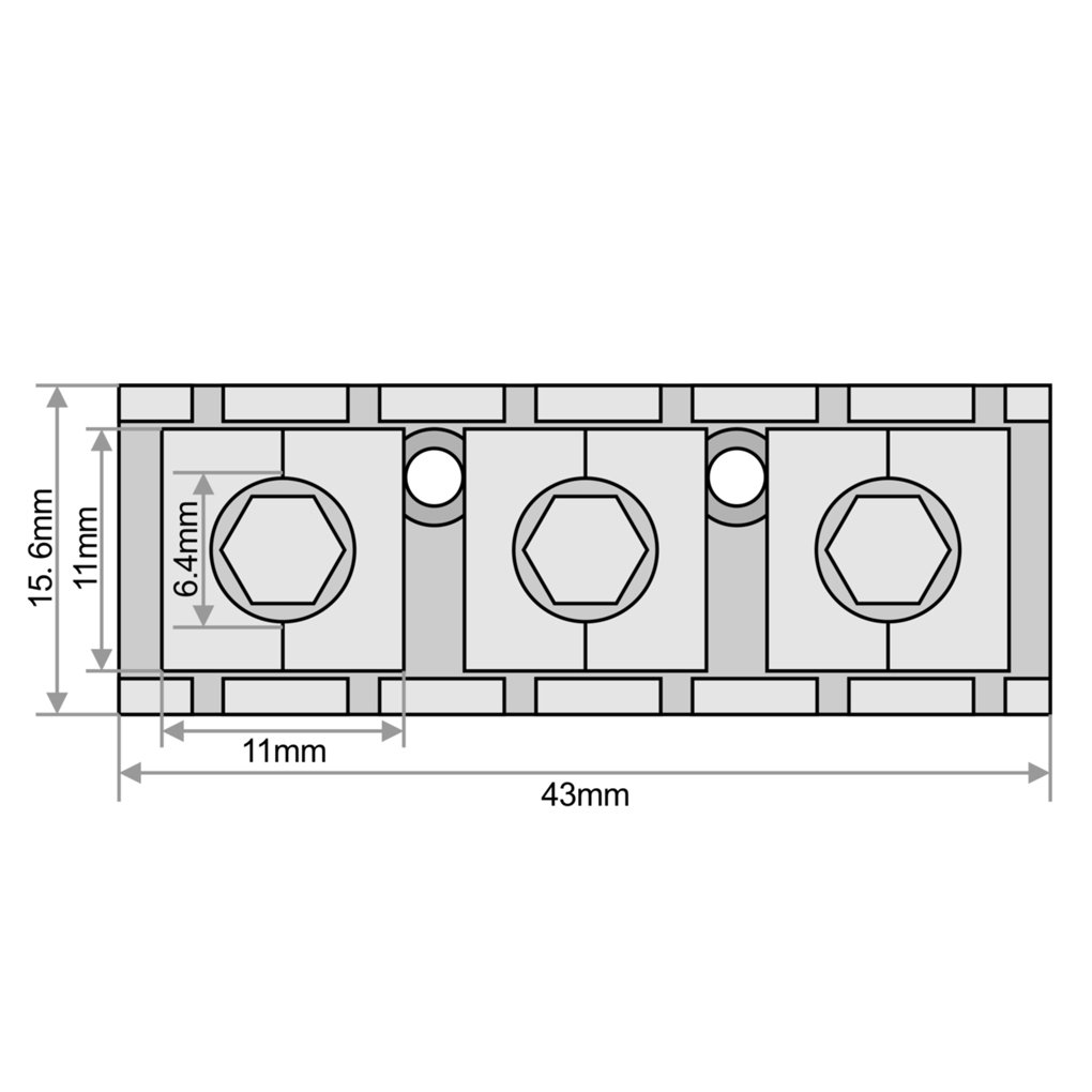 FR7-NRG - Capostasto Bloccacorde Genuine Floyd Rose Per Chitarra Elettrica 7 Corde Dorato - Foto 3