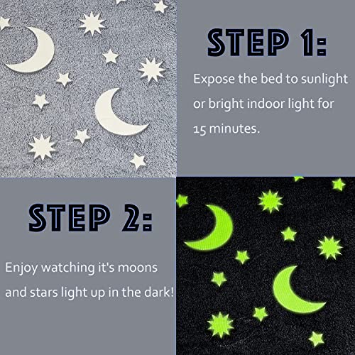 Leerking Luminous Guinea Pig Bed House Cozy Rabbit Bunny Hedgehog Ferret Chinchilla Hamster Hideout Beds Small Animal Pet Cage Accessories Supplies,Grey #TOP1