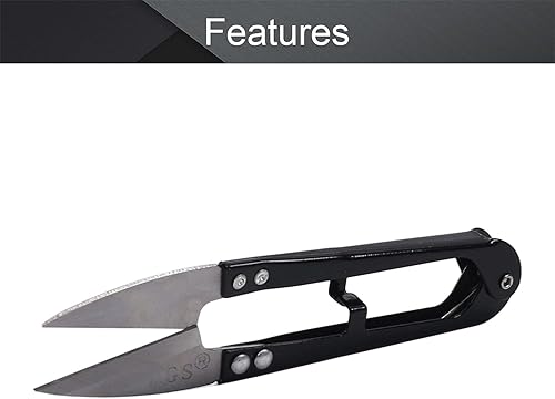 Miniatura 10 de Utoolmart Tijeras de corte de costura de 4.134 in para bordar, hilo de pescar, cortador de cuentas azul, 1 unids