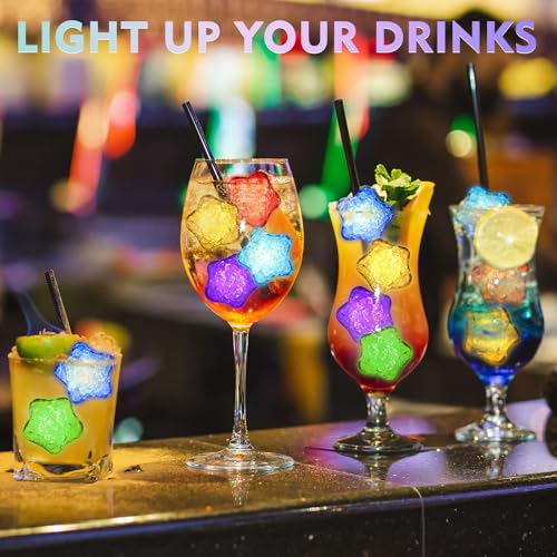 Cubos de Hielo LED Reusables Multicolor 12 pzas miniatura 5