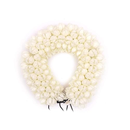 Navjai Hair Gajra in Artificial Jasmine Mogra Flower, Garland Juda Decoration Phool Gazra for Women, Juda Bun Realistic Hair Accessory for Girls 9 Inch