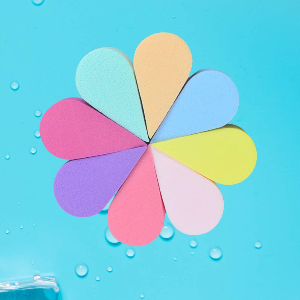 Makeup Sponge 8pcs sponge makeup sponges make-Makeup Sponge Puff Petal Shape Skin Care Drying Dual Use Practical Soft Face Cleaning Makeup Tools Sponges Makeup
