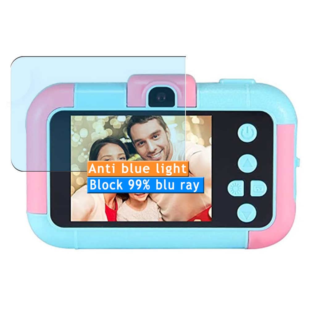 Vaxson3-Pack Anti Blue Light Screen Protector, compatible with TekHome C8 Kids Digital Camera, TPU Guard Film Protectors Sticker [NOT Tempered Glass] New