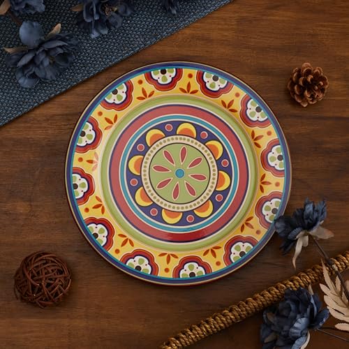 Bico-Tunisian-Ceramic-Dinner-Plates-Set-of-4-Microwave-Dishwasher-Safe-Set-of-4-11-inch-for-Pasta-Salad-Maincourse Bico Tunisian Ceramic Dinner Plates Set of 4 Microwave Dishwasher Safe Set of 4 11 inch for Pasta Salad Maincourse