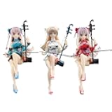 QAHEART Anime Illustration Dai-Yu Figure Cheongsam Sitting Model Statue Original Painting Girl Action Figure Collectibles