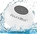 SoundBot SB510 HD Water Resistant Bluetooth 3.0 Shower Speaker, Handsfree Portable Speakerphone with Built-in Mic, 6hrs of playtime, Control Buttons and Dedicated Suction Cup for Showers (White)