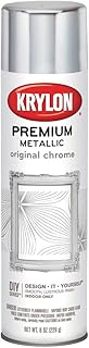 Krylon K01010A07 Premium Metallic Spray Paint Resembles Actual Plating, Original Chrome, 8 oz
