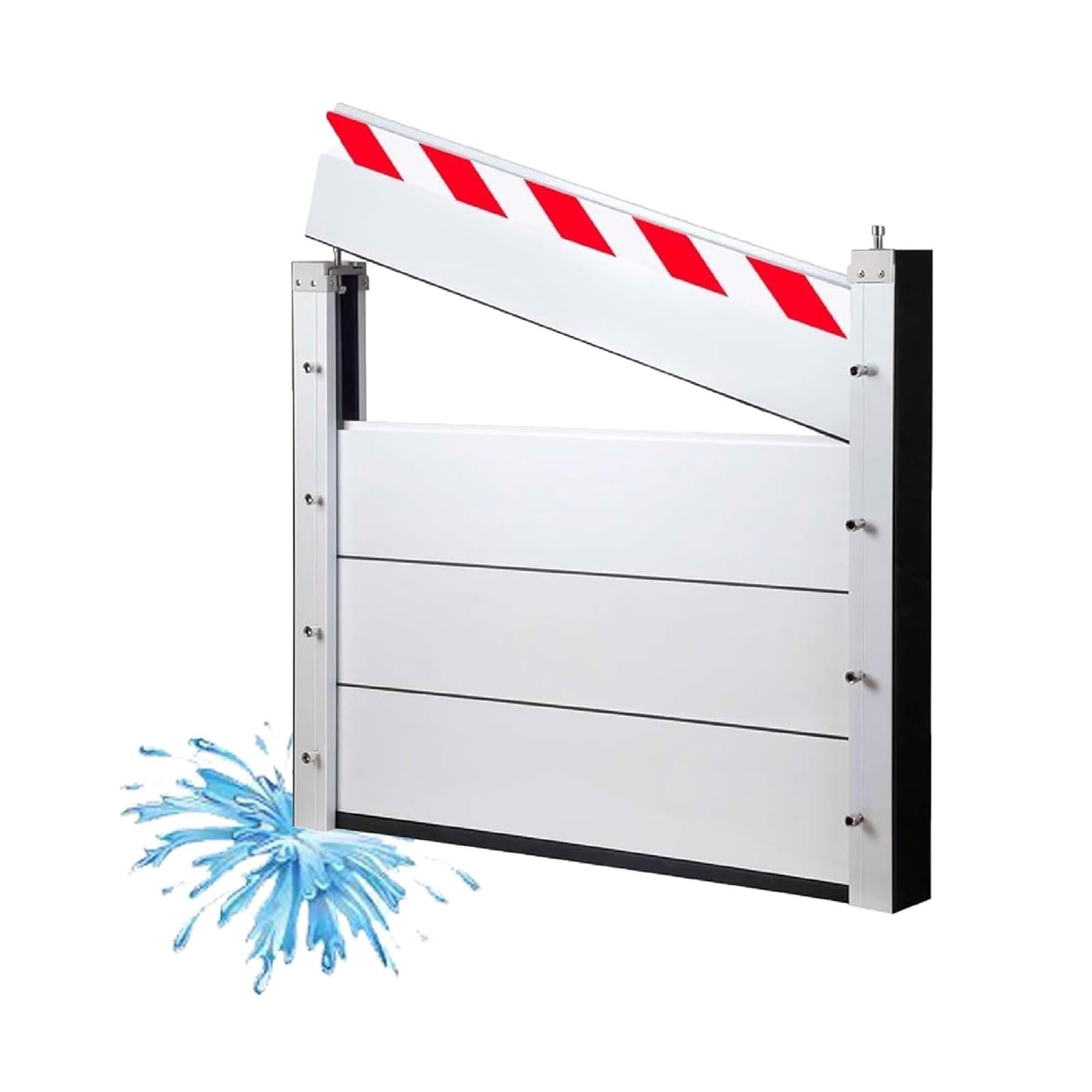 Barrière aluminium anti-inondation amovible et réutilisable pour sécuriser les passages