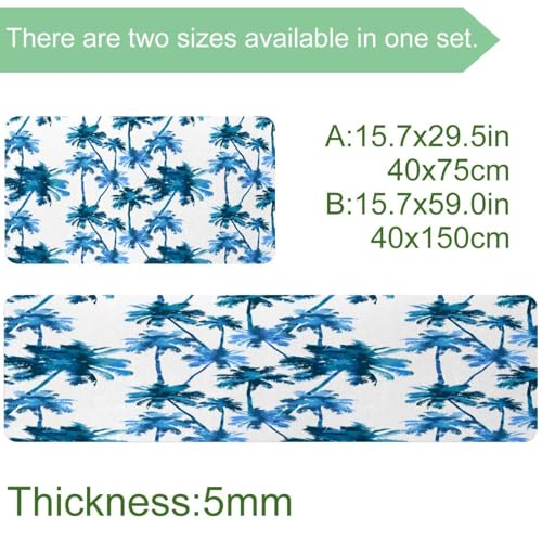 Tapis de cuisine antidérapant lot de 2 pour éviter les glissades - 4