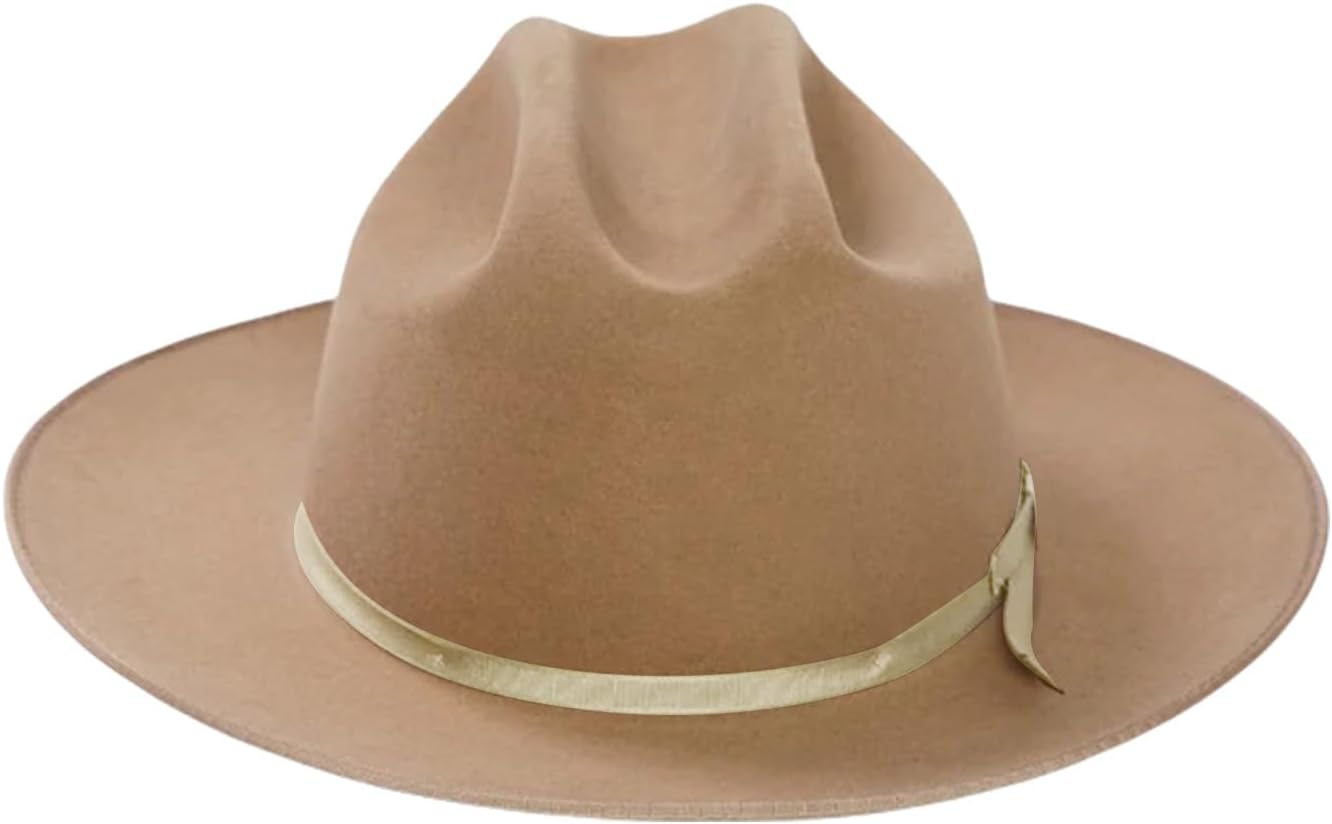Classical Homburg Top Hat Panama Boyfriend Top Western Costume for Outdoor Gatherings Porkpie Men