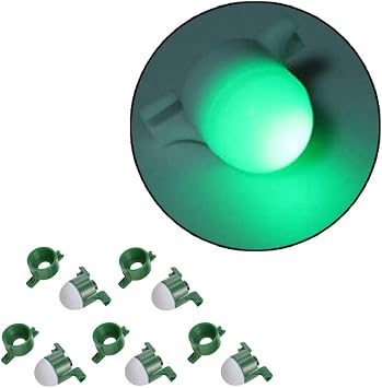تقنية Wixine 5PCs 2 في مصباح LED ليلي لصيد السمك مقطوعة رأس قضيب الصيد في مصباح التنبيه ضد لدغة الضاربة