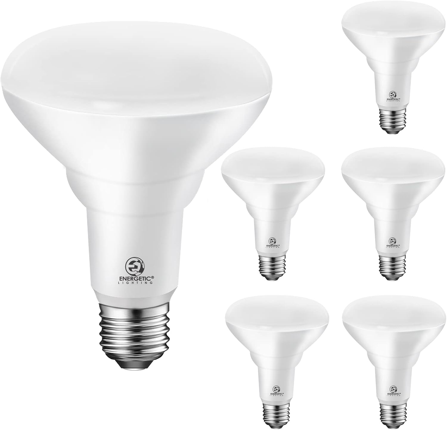 Energetic LED Flood Light Bulbs BR30, 65W Equivalent, Dimmable, Daylight 5000K, Indoor Flood