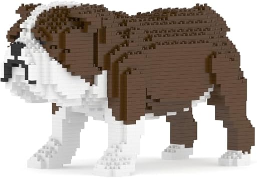 JEKCA English Bulldog 01S-M01 | Dog Plastic Building Blocks | Age 14+