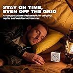 AYRELY® 2.6" × 1.4" Ultra Small Battery Operated Analog Travel Alarm Clock, Silent Non-Ticking with Snooze and Light, Retro Bedside Table Clock for Bedroom, Easy Top Alarm Switch (Pink) - Image 5