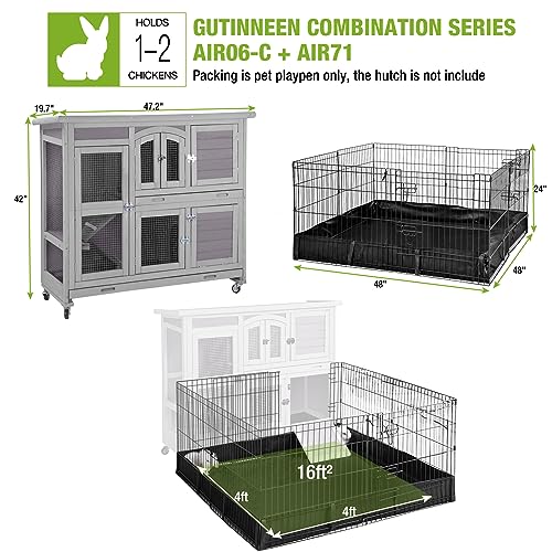 Gutinneen Rabbit Playpen Bunny Run Extension Pet Playpen Indoor Small Animal Playpen thumb #1