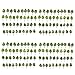 MANGOUSONG Miniature Trees,160Pcs Model Trees Railway Scenery Landscape Accessory 1:250 Z Scale