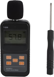 Digital Sound Meter, Decibel Meter 30 to 130dB, Noise Volume Measure Device with Removable Wind and Hanger Back, Audio Tester for Factories, Offices, Homes,