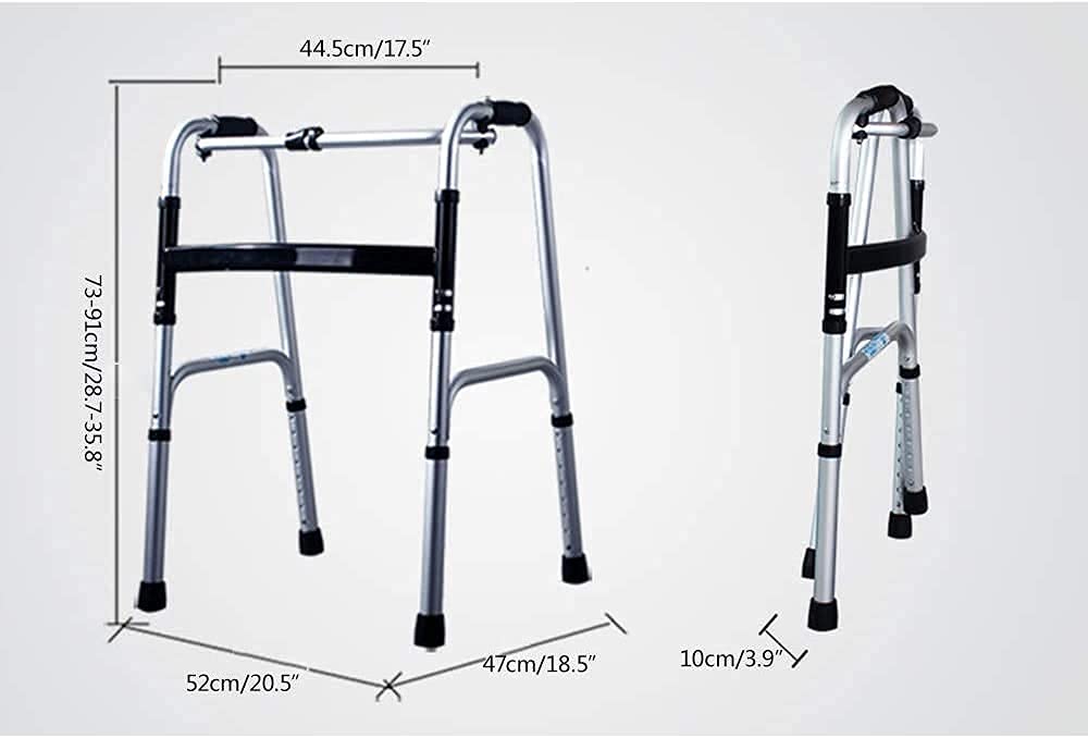 Mobilność Pomoc do chodzenia dla dorosłych osób starszych Składane balkoniki Zdejmowane akcesoria Lekki chodzik dla seniorów Regulacja wysokości dla osób starszych Rehabilitacja vision