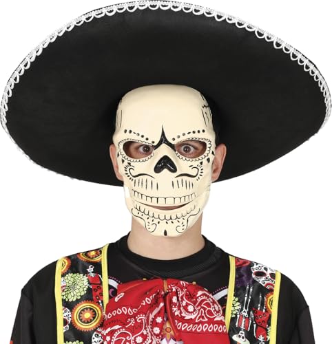 FIESTAS GUIRCA Máscara esqueleto do México